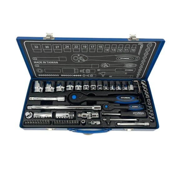 آچار بکس هیوندای مدل HT9160 مجموعه 60 عددی - تصویر ۲