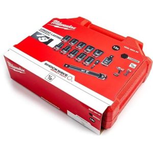 ست ۱۳ عددی سری بکس فشار قوی میلواکی سری SHOCKWAVE (درایو ½ اینچ) کد 4932480456 - تصویر ۲