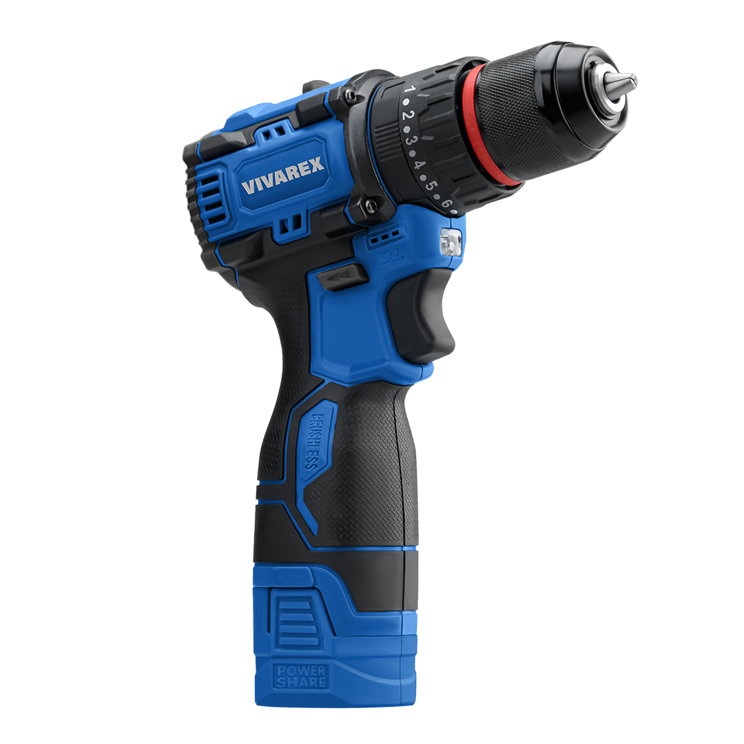 دریل چکشی دو باتری موتور براشلس VR1608-BLX - تصویر ۲