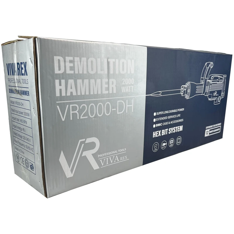 چکش تخریب ۱۵ کیلویی ویوارکس مدل VR2000-DH - تصویر ۳