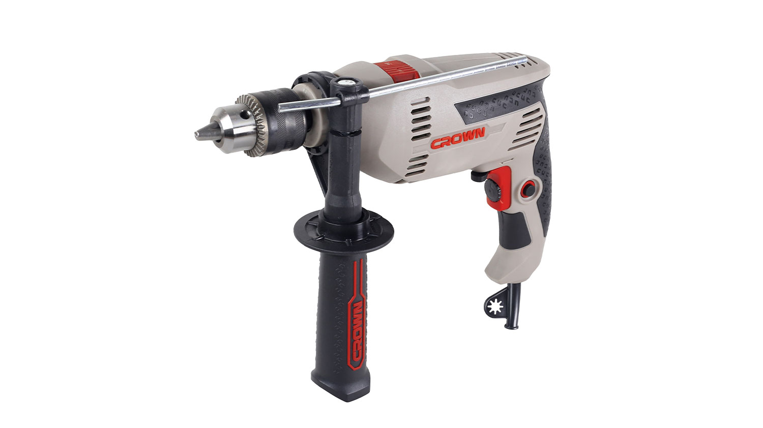 دریل چکشی 13 میلی متر 750 وات سه نظام آچاری کرون مدل CT10129