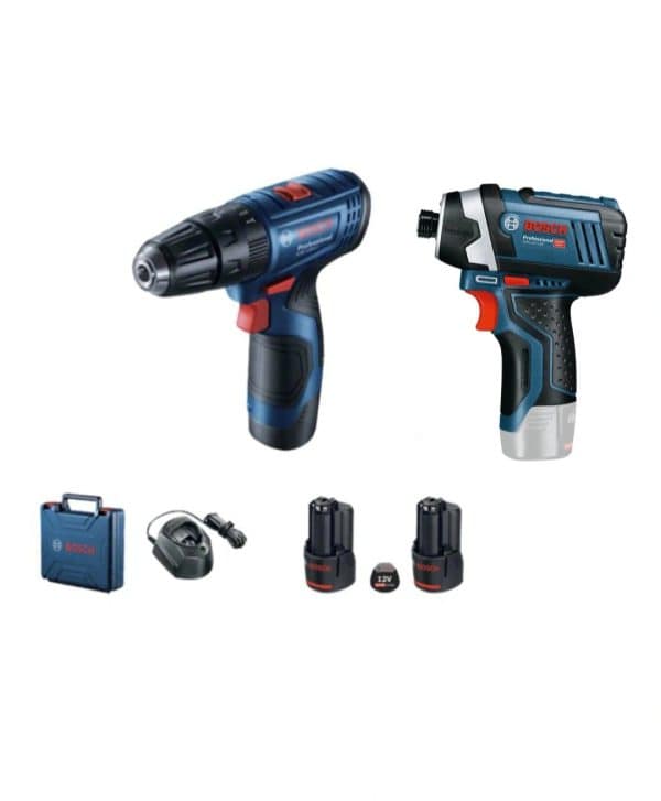 ست دریل و امپکت شارژی 12 ولت بوش GSB120LI-GDR12V