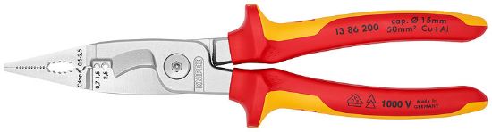 انبر برقکاری 8 اینچ آلمانی (فشارقوی) 1386200 کنیپکس KNIPEX