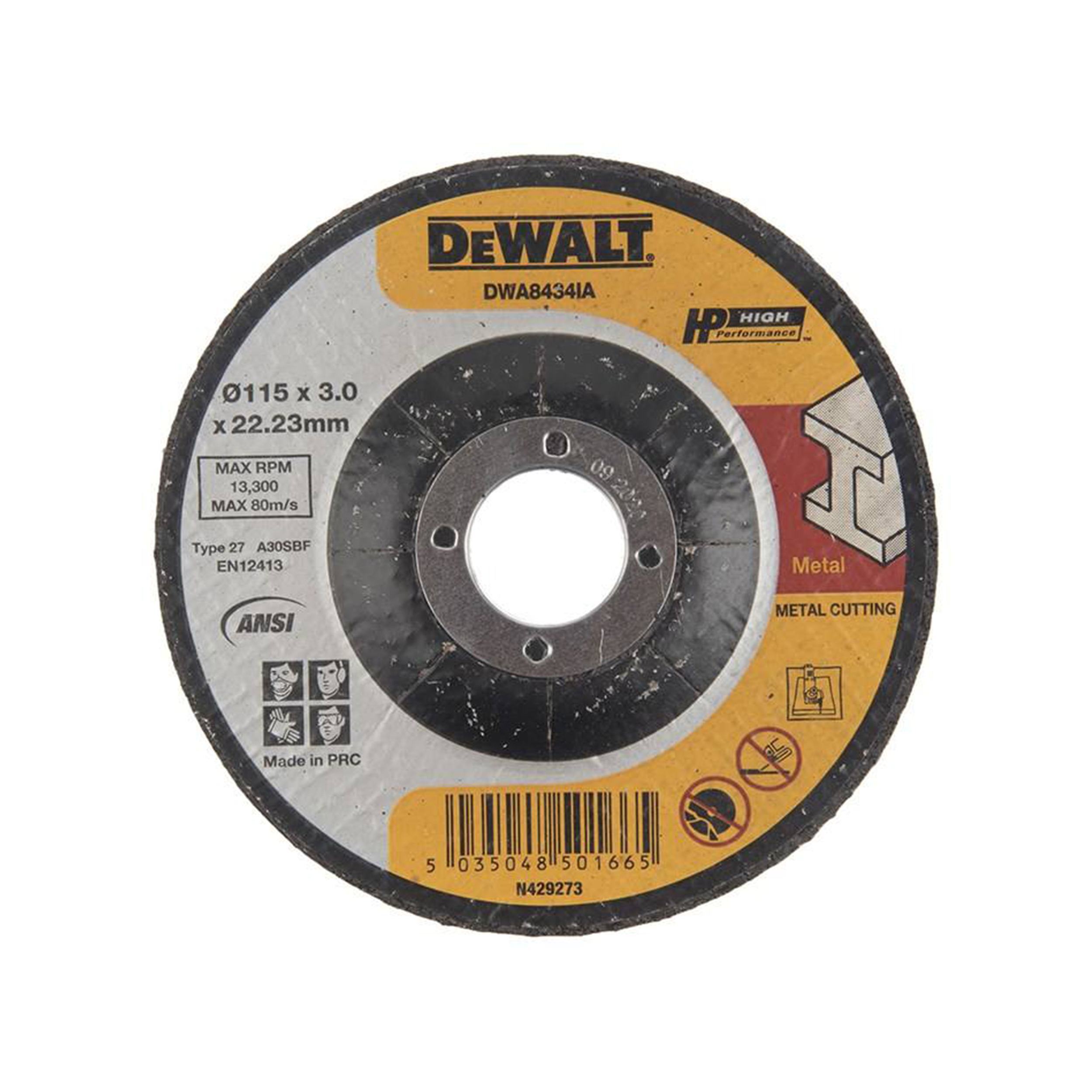 صفحه برش فلز دیوالت مدل DWA8434IA