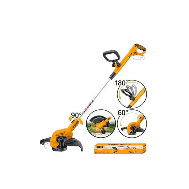 چمن زن شارژی 20 ولت اینکو مدل CGTLI203285 - تصویر ۴