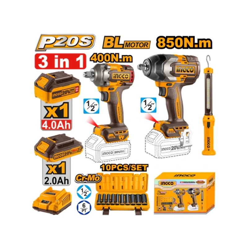 ست کمبو 3 عددی بکس و چراغ قوه اینکو مدل COSLI241195 - تصویر ۳
