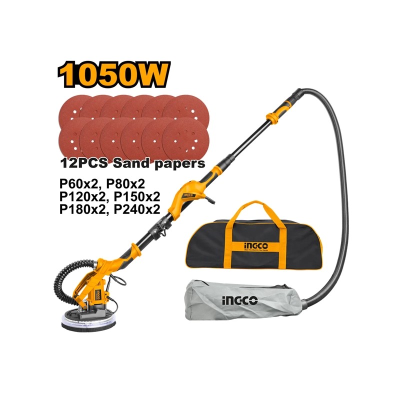 سنباده زن دیواری 1050 وات اینکو مدل DWS10501 - تصویر ۳
