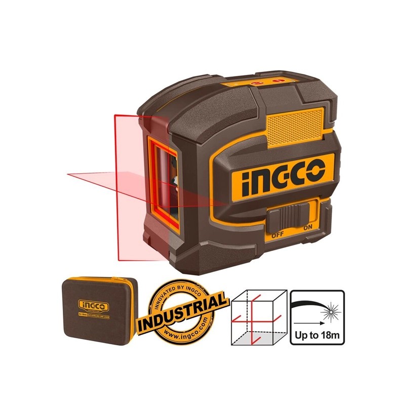 تراز لیزری 2 خط نور قرمز اینکو مدل HLL156503 - تصویر ۲