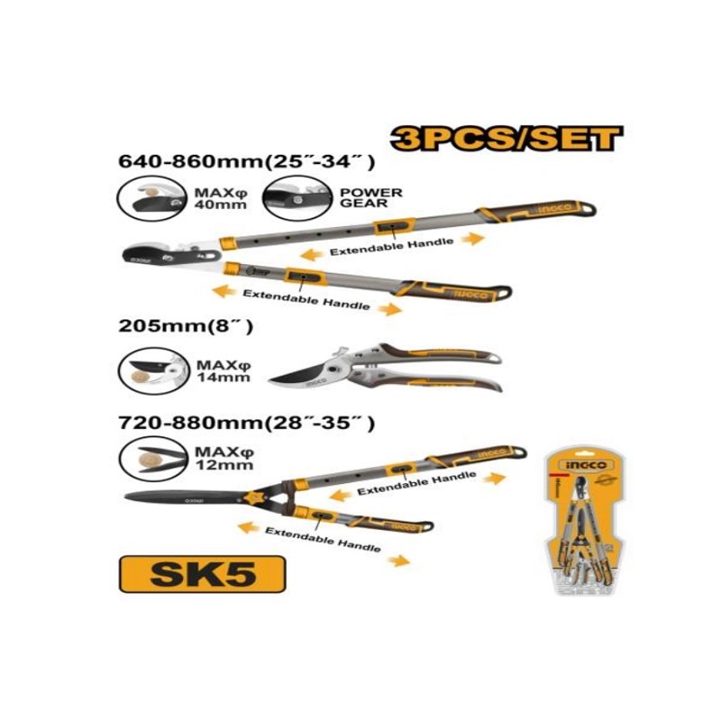 ست 3 عددی  ابزار باغبانی اینکو مدل HLT93301