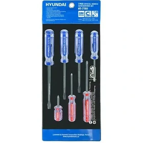 ست پیچ گوشتی ۷ عددی هیوندای مدل HT7701 با دسته کریستالی - تصویر اصلی