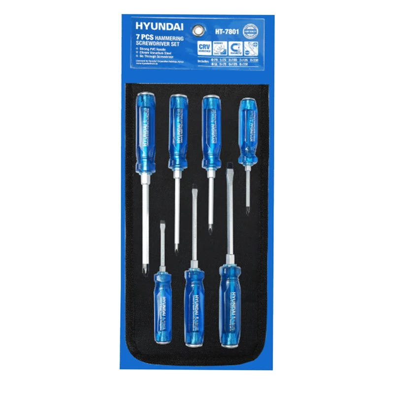  پیچ گوشتی هیوندای مدل HT-7801 بسته 7 عددی - تصویر اصلی