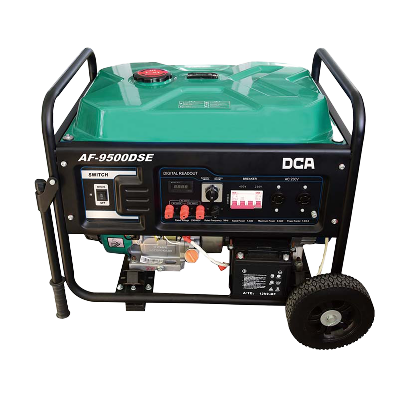 ژنراتور بنزینی سه‌فاز ۷۰۰۰ وات استارتی DCA مدل AF9500DSE