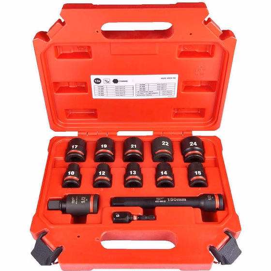 ست ۱۳ عددی سری بکس فشار قوی میلواکی سری SHOCKWAVE (درایو ½ اینچ) کد 4932480456 - تصویر اصلی