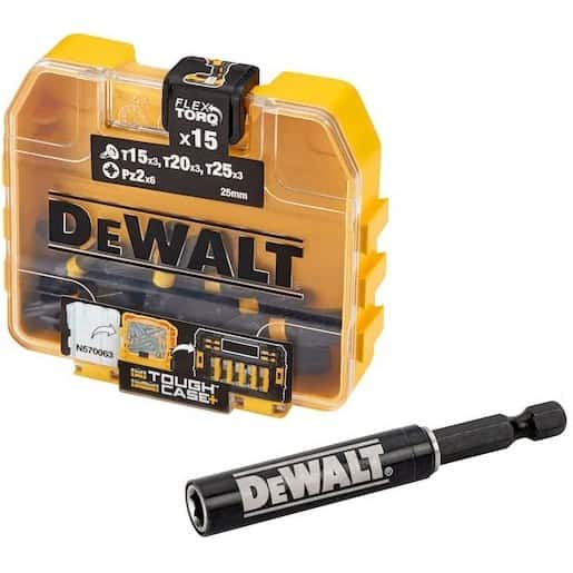 مجموعه 16 عددی سرپیچگوشتی و رابط دیوالت DT70522T - تصویر اصلی