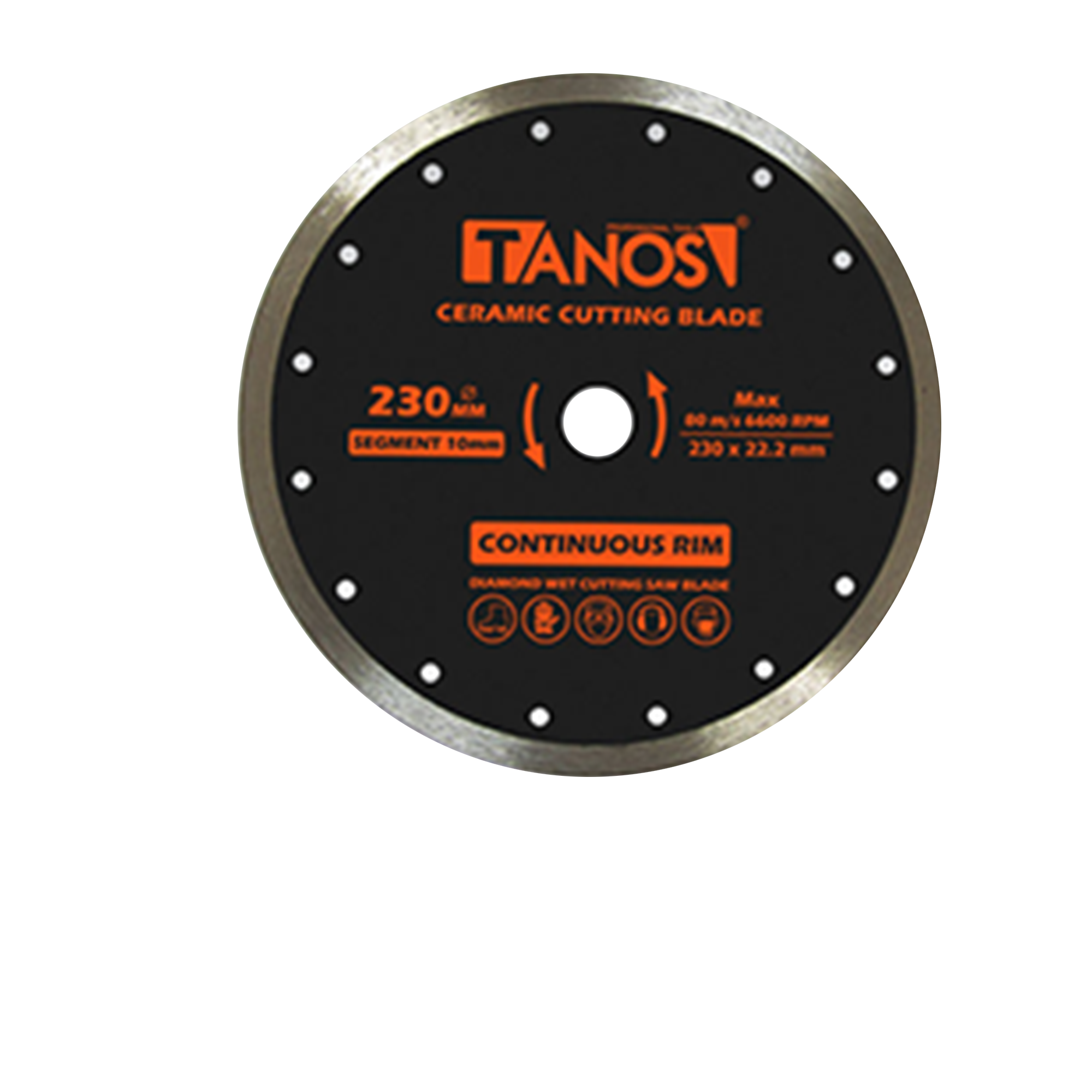 تیغ سرامیک بر 230 میلی متر تانوس مدل CC-01-230 - تصویر اصلی