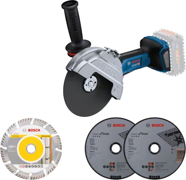 فرز شارژی براشلس بوش مخصوص آهنگری 18 ولت مدل GWS18V-180 P - تصویر اصلی