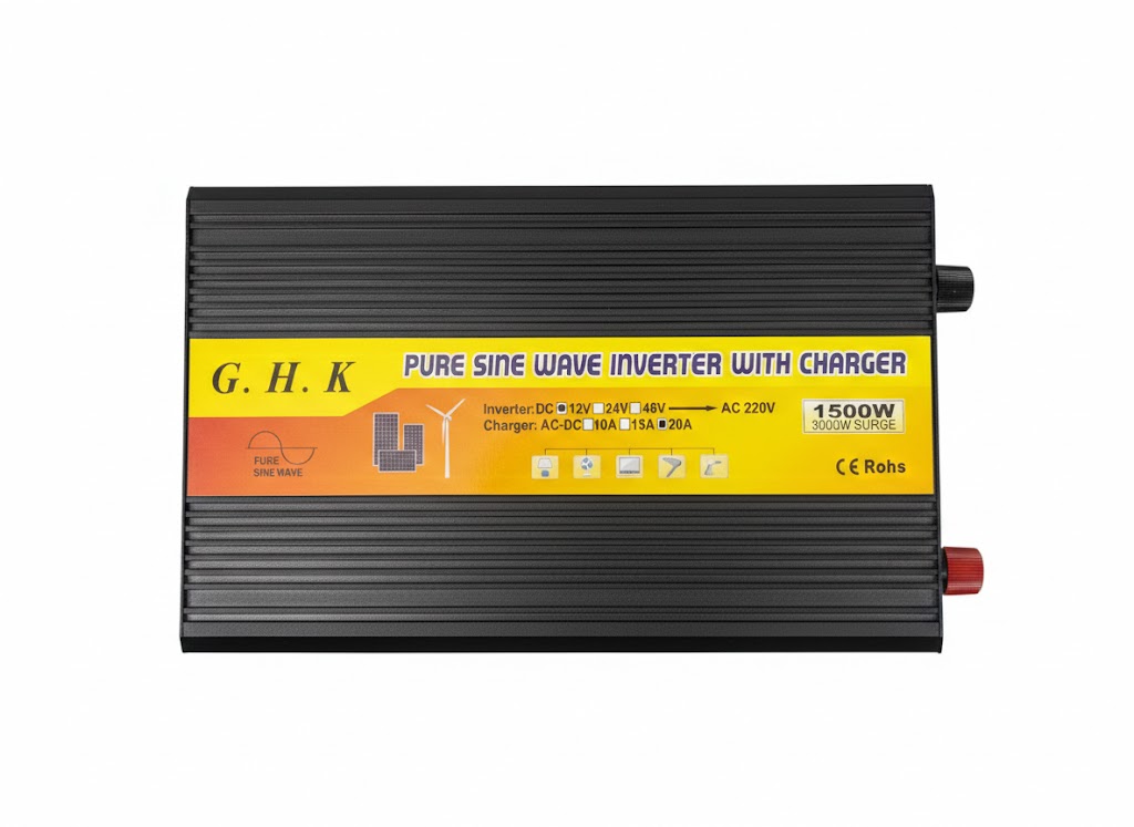 اینورتر 1500 وات (مبدل) سینوسی خالص G.H.K با شارژر داخلی - تصویر اصلی