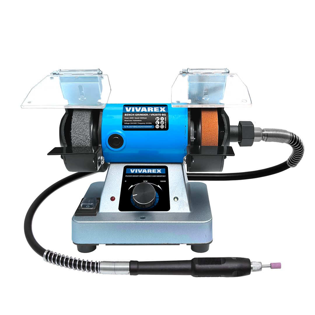سنگ رومیزی (چرخ سنباده) مینیاتوری 75 میلیمتری ویوارکس مدل VR2075-BG - تصویر اصلی