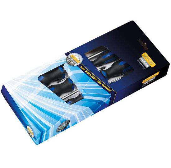 ست 5 عددی پیچ گوشتی دوسو چهارسو آلمانی 50845640080 Heytec - تصویر اصلی