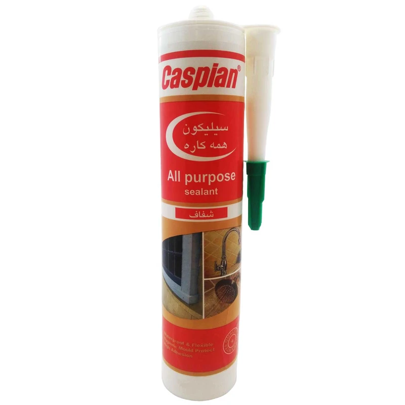 چسب سیلیکون آکواریوم کاسپین مدل شفاف حجم 300 میلی لیتر - تصویر اصلی