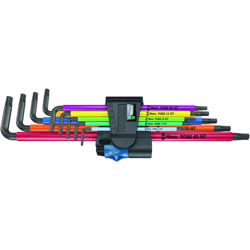 آچار آلن ستاره‌ای Wera مدل 967/9 TX XL Multicolour HF 1