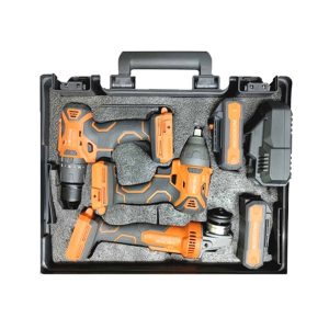 کیت شارژی 2 امپر ANCHOR E.A.W (دریل دو سرعته چکشی DCE15 و مینی فرز DCA1 و بکس DCW4 )
