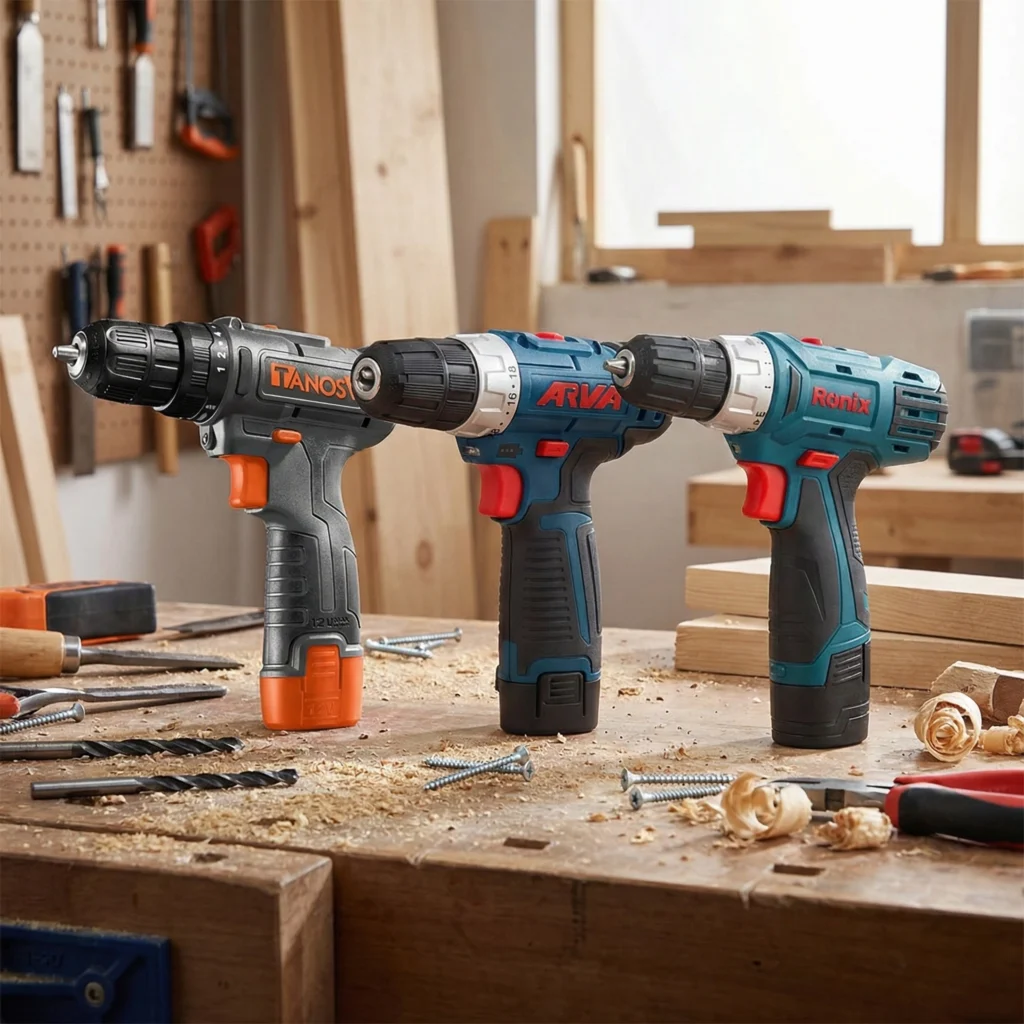 مقایسه دریل های شارژی 12 ولت بازار ایران