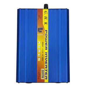 اینورتر 2000 وات (مبدل) سینوسی خالص G.H.K با شارژر داخلی آبی