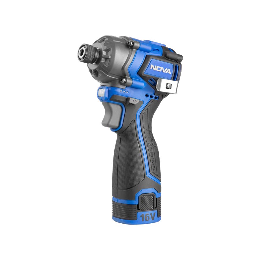 پیچ گوشتی شارژی ضربه ای براشلس 16 ولت نووا 5515 (3) پیچ گوشتی شارژی ضربه ای براشلس 16 ولت نووا 5515