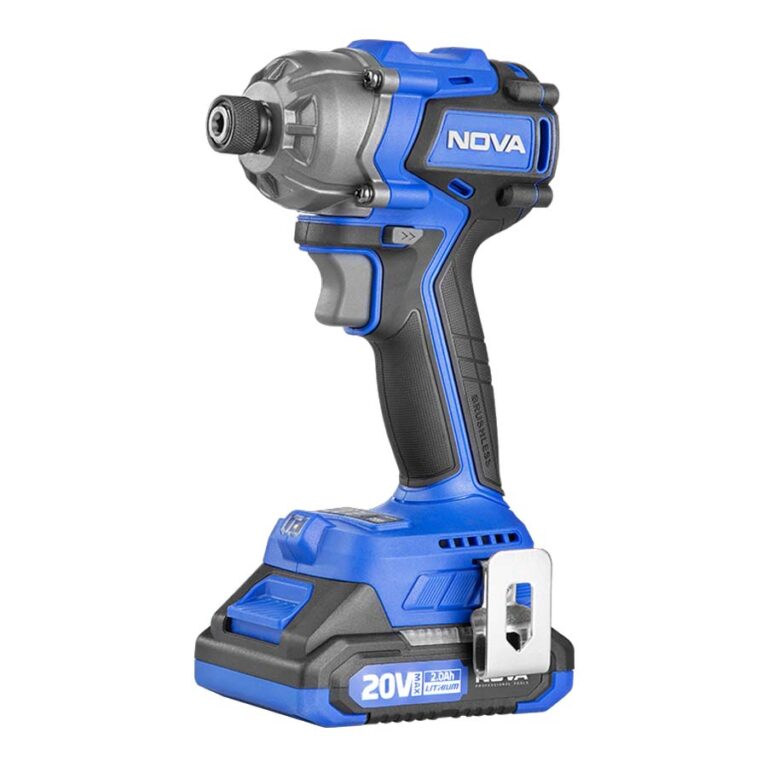 پیچ گوشتی شارژی ضربه ای براشلس 20 ولت نووا مدل 5530